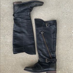 Steve Madden Lukas leather biker boots